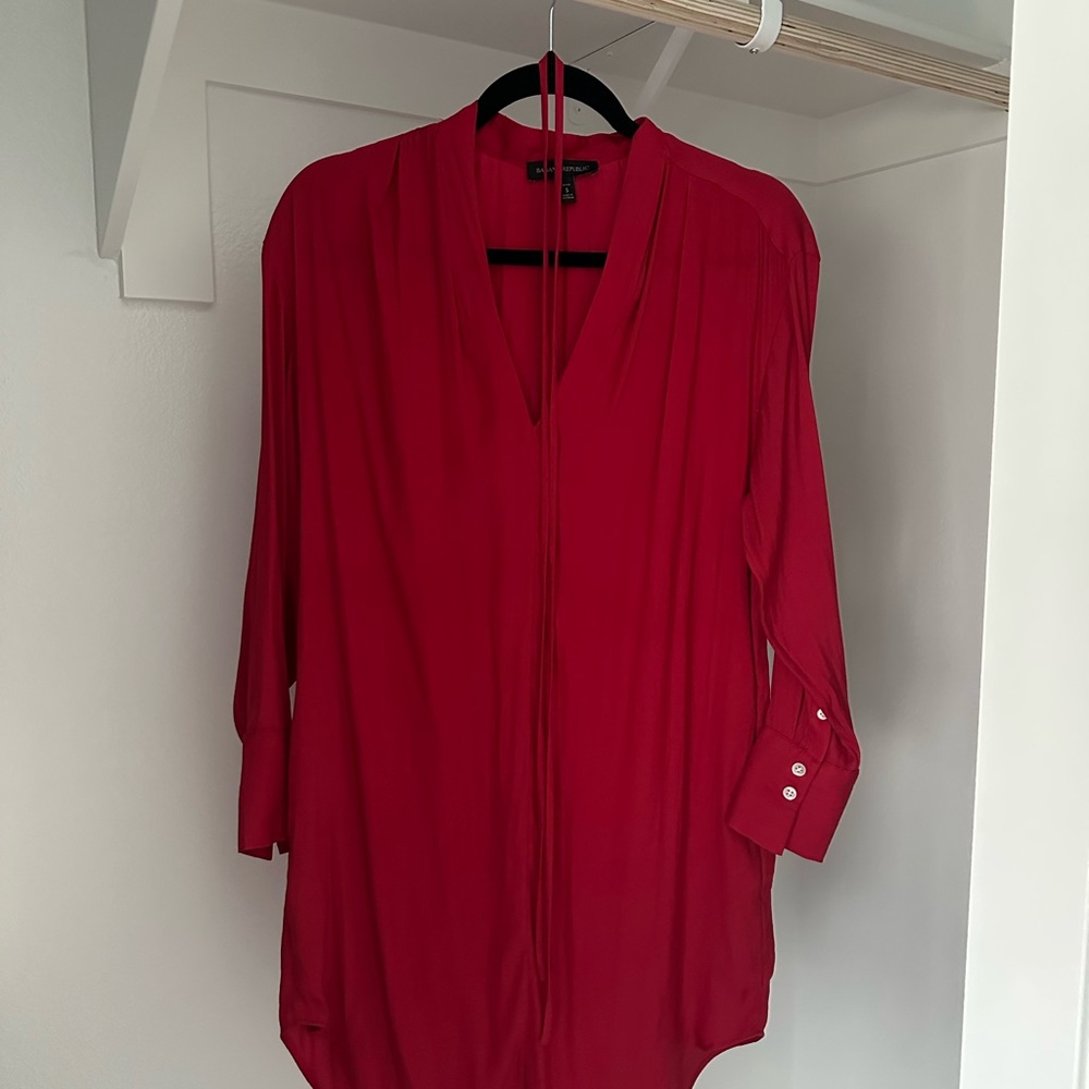 Banana Republic Deep Red Blouse